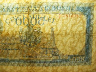 Románia 5000 lei bankjegy, 1944, okt. 10
