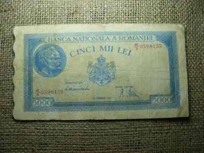 Románia 5000 lei bankjegy, 1944
