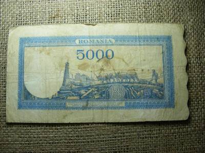 Románia 5000 lei bankjegy, 1944