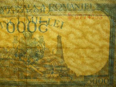 Románia 5000 lei bankjegy, 1945, márc. 20