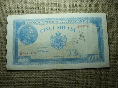 Románia 5000 lei, 1945, dec. 20