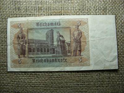 Birodalmi 5 márka, 1942, horogkeresztes