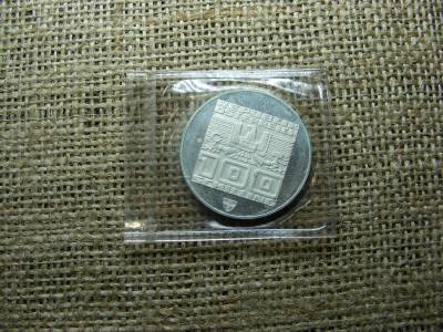 Ezüst 100 schilling, 1976, eredeti tokban