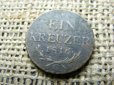 1 Krajcár 1816 G, Habsburg fémpénz