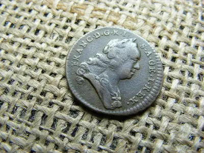 Ferenc I. pfennig, 1759 WI, nagyon szép