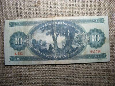 10 forintos bankjegy, 1957
