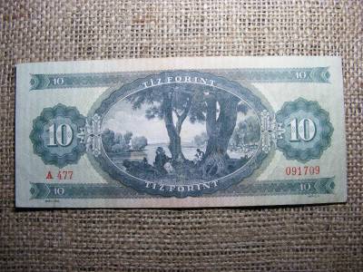 10 forintos bankjegy, 1957