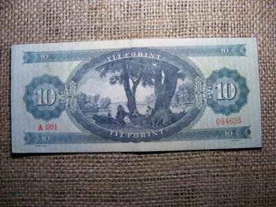 10 forintos bankjegy, 1957