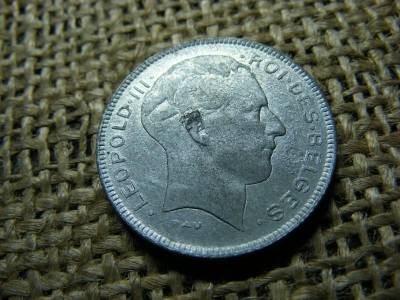 Belga 5 frankos érme, 1945