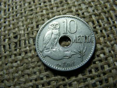 Görögország 10 lepta, 1912
