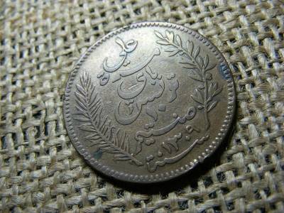 Tunézia 10 centimes, 1892