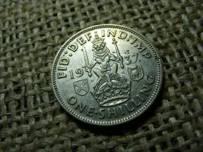 Ezüst 1 shilling, 1937