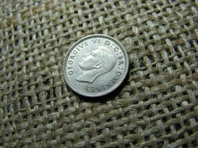 Ezüst 3 pence érme, 1940