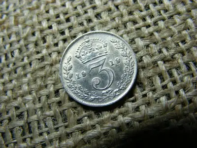 Ezüst 3 pence, 1919, Egyesült Királyság