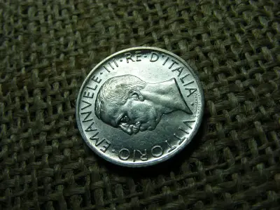 Olaszország, 5 Lire, 1927, ezüst