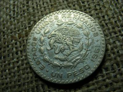 Mexikó, ezüst peso, 1961