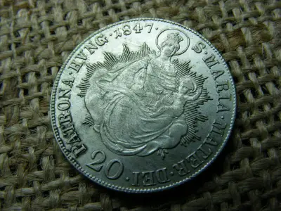 Ezüst 20 krajcár, 1847 B