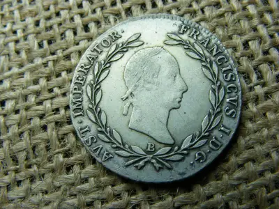 Ezüst 20 krajcár, 1830 B
