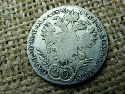 Ezüst 20 krajcár, 1830 B