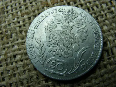 Ezüst 20 krajcár, 1787, B