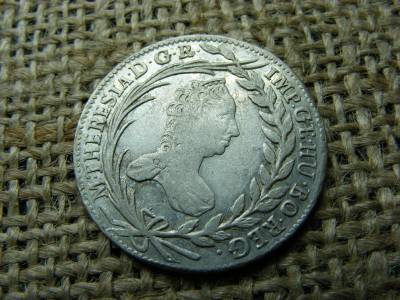 Ezüst 20 krajcár, 1765, Mária Terézia, ritka verőtőtípus
