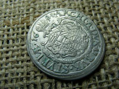 Ezüst XV krajcár, 1694, Lipót, ritka