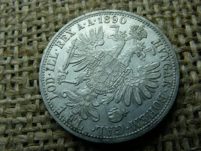Ferenc József, 1 forint, 1890, ezüst