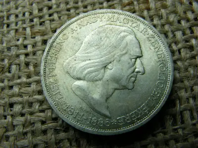 Ezüst 2 pengő, 1936, Liszt