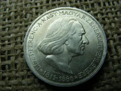 Ezüst 2 pengő, 1936, Liszt Ferenc