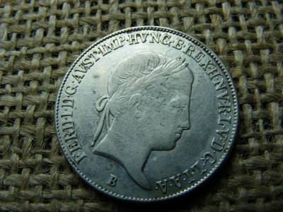 Ezüst 20 krajcár, 1842 B