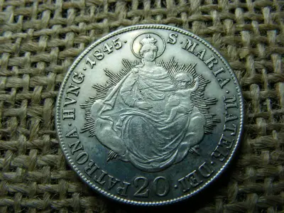 Ezüst 20 krajcár, 1845, B