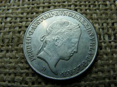 Ezüst 20 krajcár, 1845, B