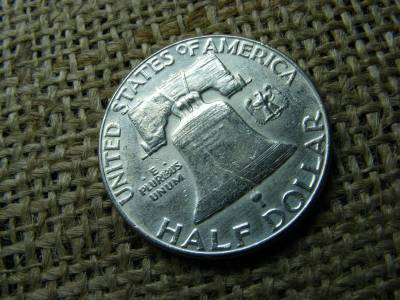 USA 1/2 dollár érme, 1963, ezüst