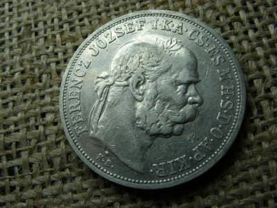 Ezüst 5 korona érme, 1907, KB