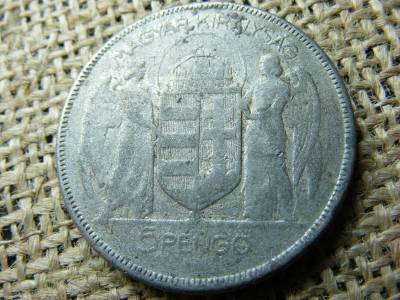 Horthy 5 pengő, 1930, korabeli hamisítvány