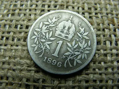Ezüst 1 korona, 1896, Corona