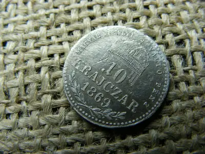Ezüst 10 krajcár, 1869, KB, MKVP