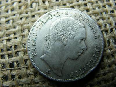 Ezüst 20 krajcár, 1855, B