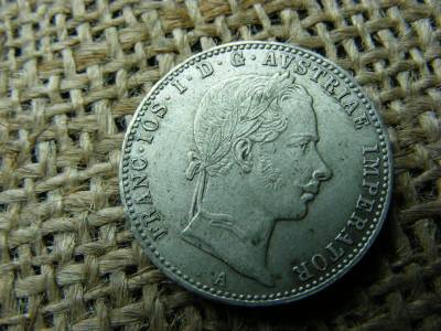 Ezüst 1/4 forint, 1858, Ferenc József