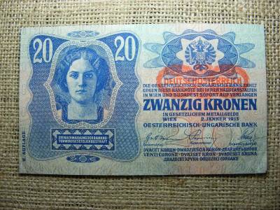 20 korona bankjegy, 1913, DÖ