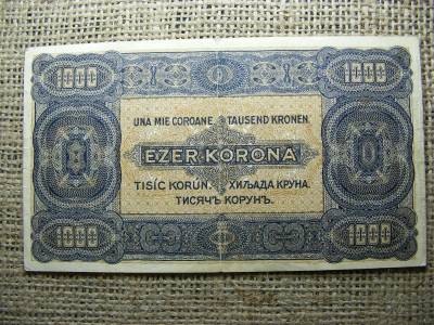 1000 korona, 1923, Pénzjegynyomda