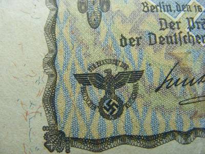20 márka bankjegy, 1939, Németország