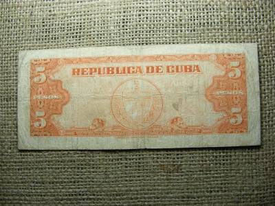 Kuba 5 pesos bankjegy, 1950, peso
