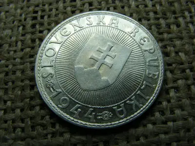 Szlovákia ezüst 10 korona, 1944