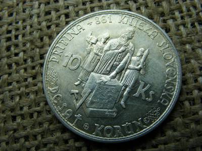 Szlovákia ezüst 10 korona, 1944