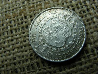 Svéd 1 korona, 1939, ezüst