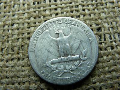 USA 1/4 dollár érme, 1943, ezüst