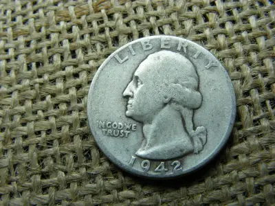 USA 1/4 dollár érme, 1942, ezüst