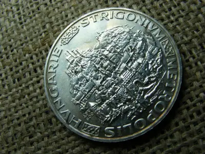 Esztergom Hungariae Strigonium Emlékérem, ezüst