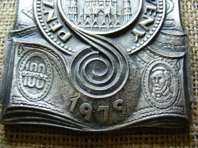 Pénzügyi Törvény Plakett, 1979, 100 forint